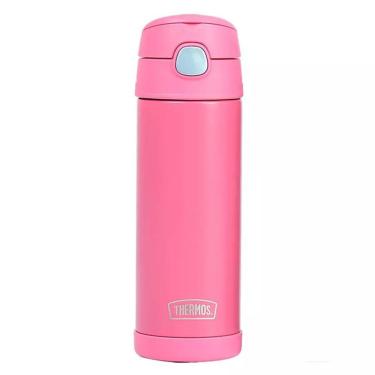 Imagem de Garrafa Térmica Infantil Adulto com Bico Coral Thermos ®  Funtainer 470ml de Alta Qualidade - Thermos