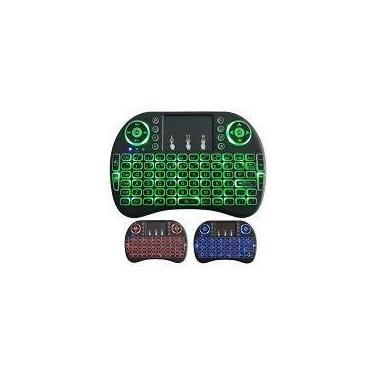 Imagem de Mini Teclado Keyboard Sem Fio Wireless Iluminado Luz Led - oem