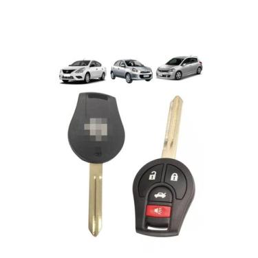 Imagem de Capa Carcaça Da Chave Niss Versa March Tiida Sentra 4 Botões - March T