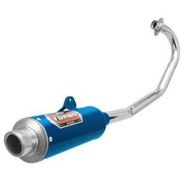 Imagem de Escapamento Pro Tork Mini Turbo Moto Honda Titan E Fan 150 2009 Esd Cu