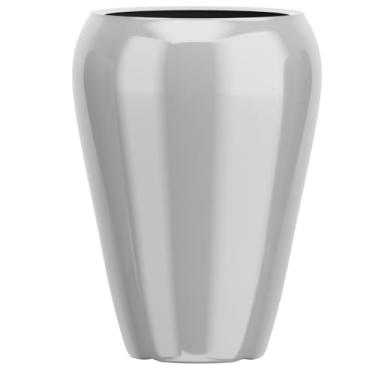 Imagem de Vaso Fibra De Vidro Cachepot Decoração Tipo Vietnamita Tóquio P (Prata)