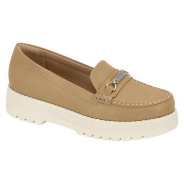 Imagem de Sapato Modare Mocassim Tratorado - Feminino, Tan, 37