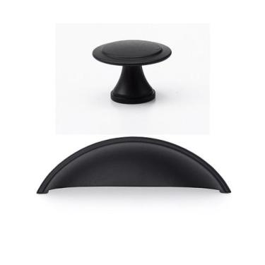 Imagem de Kit 14 Puxador Concha puxador Botão  Colonial Para Moveis - Telis Ferr