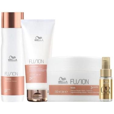 Imagem de Kit Wella Pro Fusion - Sh E Cond E Másc E Óleo - Wella Professionals