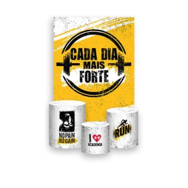 Imagem de Painel De Festa Vertical 1,50 x 2,20 + Trio De Capas Cilindro - Academ