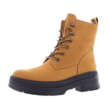 Imagem de Timberland Bota feminina Malynn Ek+ à prova d'água com cadarço, Trigo, 6.5