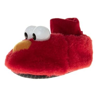 Imagem de Pantufa infantil Sesame Street Elmo Cookie Monster Boys Girls, Elmo Puppet, 9-10 Toddler