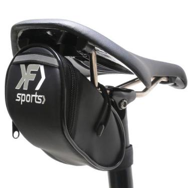 Imagem de Bolsa de Selim Para Bike F Sports Slim Impermeável Cinza