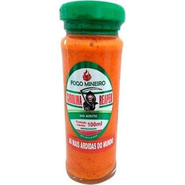 Imagem de Pimenta Carolina Reaper No Azeite 100ml A Mais Ardida - FOGO MINEIRO