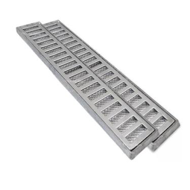 Imagem de Grelha Ralo Pluvial 7x100 Alumínio Com Aro E Tela Anti Escorpião (2 pe