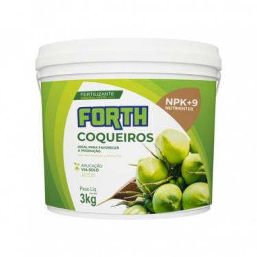 Imagem de Adubo Para Coqueiros 3kg Forth Jardim Fertilizante Para Coco