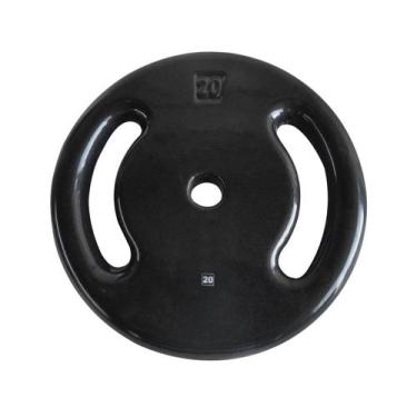 Imagem de Anilha Ferro Fundido Emborrachada Fitness Academia 20,0 Kg - ANILHAS F