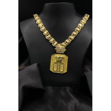 Imagem de Corrente Dubai 15mm Moeda antiga + Pingente 00 do Poze - Lobin jóias