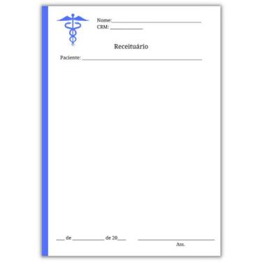 Imagem de Receituário Médico - 10 Blocos (500 folhas) - Impressões Papaléguas, A