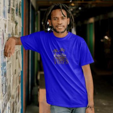 Imagem de Camiseta Masculina Casual polo Blu em Algodão do P ao EXG, Azul royal,