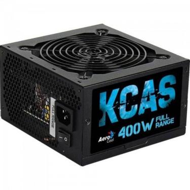 Imagem de Fonte atx 400W aerocool kcas Full Range 80 Plus White pfc Ativo