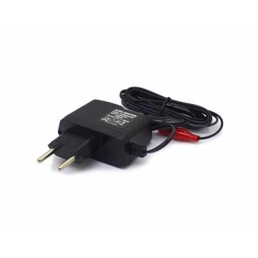 Imagem de Fonte Carregador 12v 800mA com Garra Jacaré 40mm - 17903 - Multcomerci