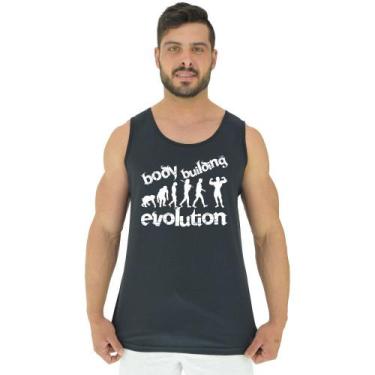 Imagem de Regata Clássica Masculina MXD Conceito Bodybuilding Evolution, P, Pret