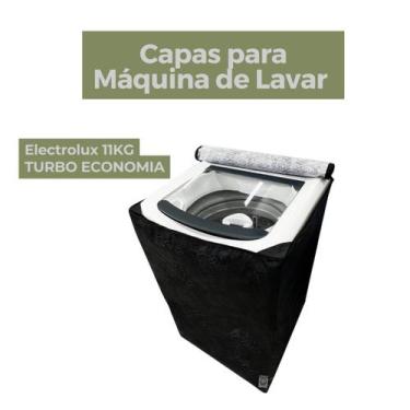 Imagem de Capa lavadora electrolux 11kg turbo economia impermeável flex - Capas 
