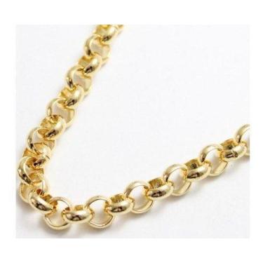 Imagem de Corrente Elo Português 45cm Folheada Ouro 18k Feminina  3mm - Micheste