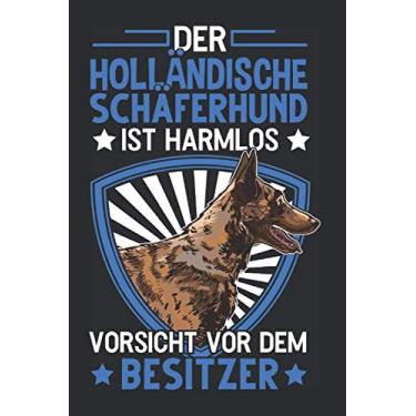 Imagem de Hollandse Herder Notizbuch: Hollandse Herder Besitzer Holland Schäferhund / 6x9 Zoll / 120 linierte Seiten Seiten