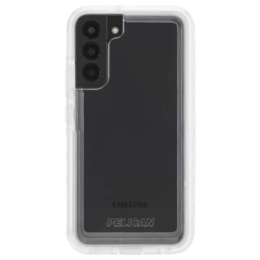 Imagem de Pelican - Série Voyager - Capa para Samsung Galaxy S22 Plus - Fina - Proteção contra quedas militar - 6,6 polegadas - Coldre - Transparente