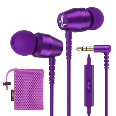 Imagem de LUDOS OMNITONE Fones de ouvido intra-auriculares com fio, garantia de 5 anos, fones de ouvido com microfone, fones de ouvido com fio de 3,5 mm, videoconferência para iPhone, Samsung, computador,