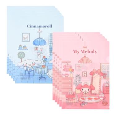 Imagem de Pasta de arquivo tipo L transparente tamanho A4 (10 peças) - pasta transparente para documentos, pastas de arquivo de plástico, arquivo transparente para facilitar a visualização do conteúdo (10,