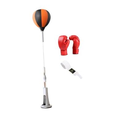 Imagem de Pegciuho Bola de Boxe para Treinamento, Saco de Pancadas com Suporte para Velocidade, para crianças com luvas