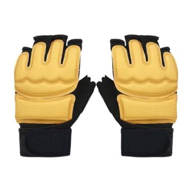 Imagem de Pegciuho Kickboxing sparring luvas mma luvas treinamento à prova de choque engrenagem protetora meio dedo para sparring luta sombra boxe, Xl