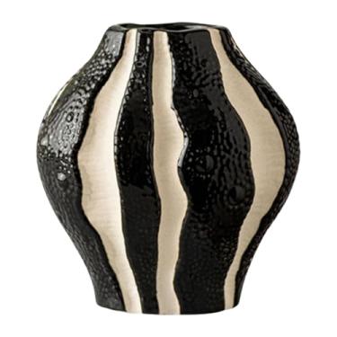 Imagem de Wswqop Vaso de cerâmica Vaso hidropônico Arte moderna Lembrança Presente Planta Recipiente de flores Vaso decorativo para sala de jantar Estante de livros, Vaso Curto