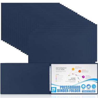 Imagem de Resurhang 25 peças 28 x 43 polegadas, capa de relatório de prancheta, 7,6 cm de capacidade, pasta de apresentação com prendedor de papel de metal para encadernar relatórios, propostas, transcrições,