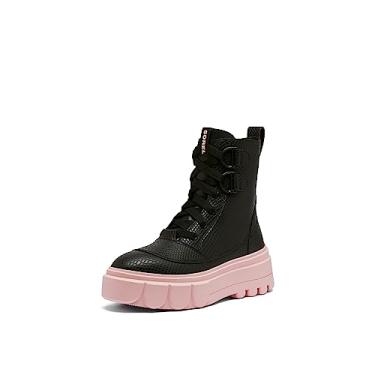 Imagem de SOREL Bota feminina impermeável Caribou X Lace, Preto, rosa vintage, 36