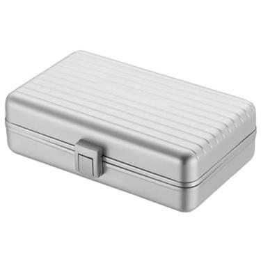 Imagem de Pequeno Caixa de charuto portátil, alumínio, magnésio, liga de alumínio, selada, caixa de charuto, madeira de cedro, hidratante, pode acomodar 8 charutos Feito à mão