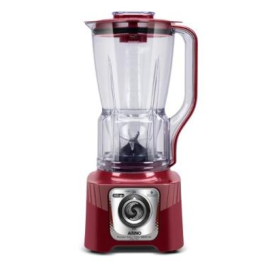 Imagem de Liquidificador Arno Powermax 1200W XXL LN86, Carmim, com 6 Lâminas Powelix Pro, Copo de 2.25L, Tecnologia Autolock Anti Vazamento e Limpeza Fácil, 110V