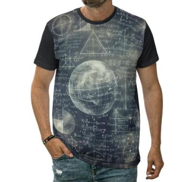 Imagem de Camiseta Matemática Equações Espaciais Planetas Fórmulas - Darkwood, 1