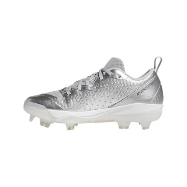 Imagem de adidas Tênis feminino Adizero Instinct Silver Speed Molded Softball, Prata metálica/preto/cinza, 10