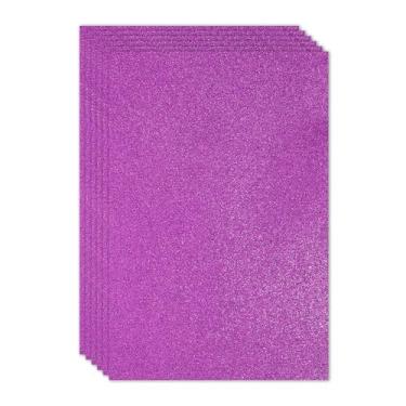 Imagem de PATIKIL Folha de espuma de glitter não adesiva de 2 mm (1/25.4 cm) de espessura, 16 x 24 polegadas (40 x 60 cm) roxo, placa de espuma EVA brilhante para artesanato, 6 peças