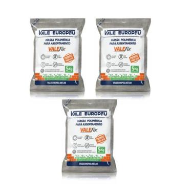 Imagem de Kit 3 Massa Polimérica (Embalagem De 5 Kg) Blocos e Tijolos - VALEFIX
