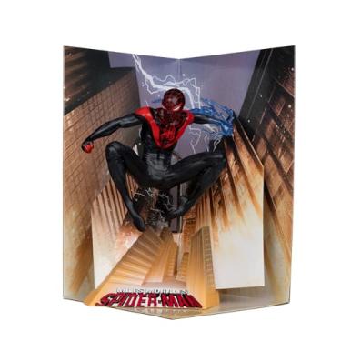 Imagem de Boneco colecionável Marvel Homem-Aranha escala 1:10 com cena (Miles Morales: Homem-Aranha #1) Brinquedos McFarlane