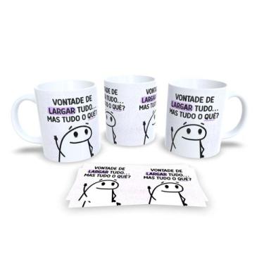 Imagem de Caneca de Porcelana Personalizada Flork Frases Engraçadas, Divertidas 