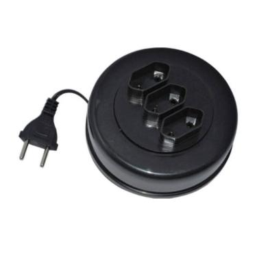 Imagem de Extensão Eletrica Retratil Movél 3 Metros 3 Tomadas