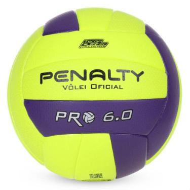 Imagem de Bola Penalty Vôlei 6.0 Pro X Amarelo e Roxo - Único, Amarelo e Roxo