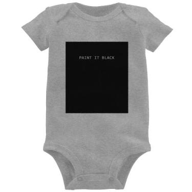 Imagem de Body Bebê Paint it Black - Foca na Moda, Cinza, P