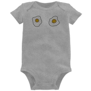 Imagem de Body Bebê Eggs - Foca na Moda, Cinza, G
