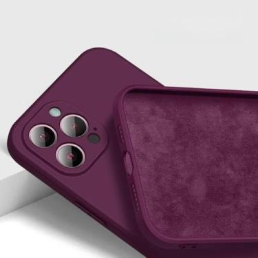 Imagem de Capa de telefone quadrada de silicone macio líquido para iphone 11 12 13 pro xs xr max mini 7 8 se 2020 x plus capa traseira à prova de choque, AP, para 11 pro max 6.5