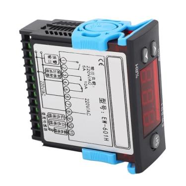 Imagem de Controlador de Umidade Interruptor de Controle Inteligente de Display Digital único Com Alarme Controle de Aquecimento e Desumidificação AC220V 10A
