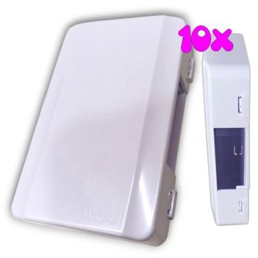 Imagem de Kit 10 Quadro Caixa sem Disjuntor Sobrepor Parafusar Ar Condicionado M