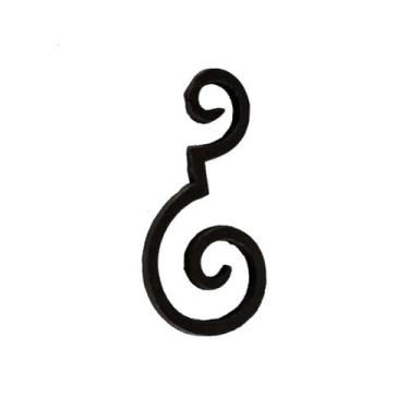 Imagem de Grade Ferro Fundido Arabesco Portão Varanda Sacada 12x24cm - FUNDIÇÃO 