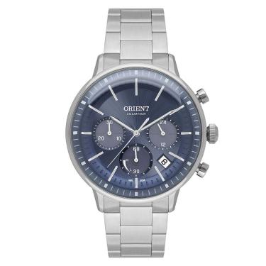 Imagem de Relógio ORIENT masculino cronógrafo solar azul MBSSC265 D1SX